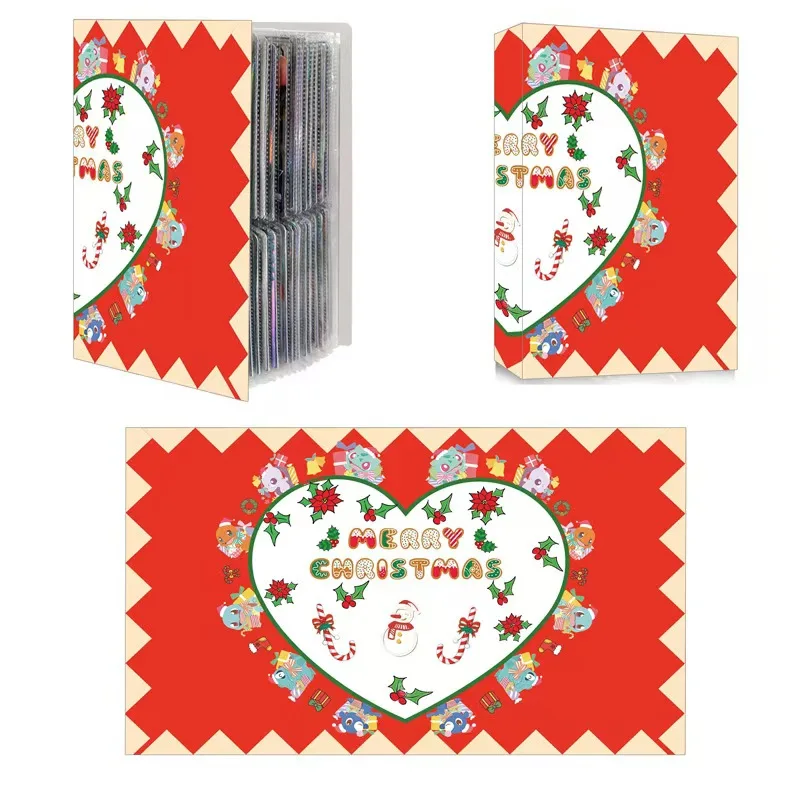 Christmas Album Charizard Cards Album Book 240pcs Cartoon Anime Game Card Holder Collection Folder Kid Cool Toy Gift
