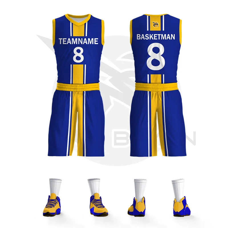 

Customizable Basketball Sets For Men Full Sublimation Printed Name Number Logo Jerseys Shorts Uniforms Training Tracksuits Male
