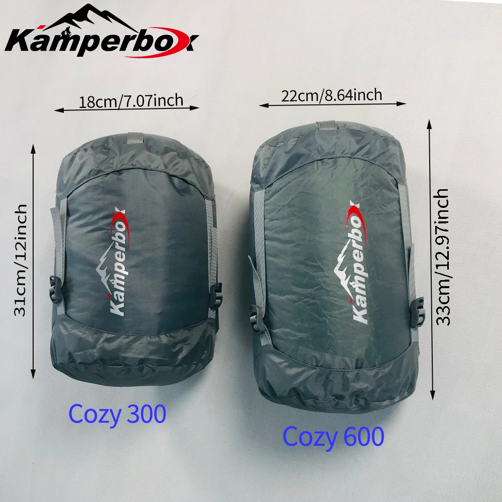 Sac De Couchage Grande Taille Pour Adulte - Léger, Imperméable, Compact - Idéal Camping été Et Randonnée - Bleu