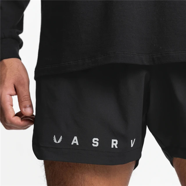 NEW 2024 Men's 2-in-1 Summer Running Shorts Breathable Quick-Dry Basketball Training Shorts Men Gym Fitness Exercise Short Pants 2