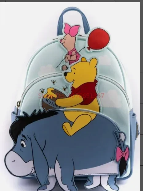 Mochila Disney Stitch Loungefly con bonito diseño de dibujos animados bordados, mochila fresca e informal, mini mochila para mujer