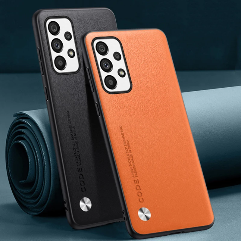 Premium PU Leather Shockproof Phone Case - Full Protection Luxury Back Cover
