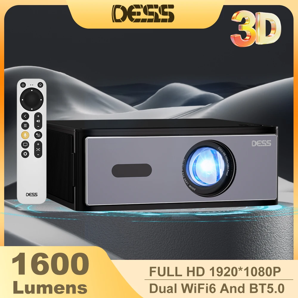 Auto Focus | Keystone] Proyector Con WiFi Y Bluetooth, 400 ANSI Native