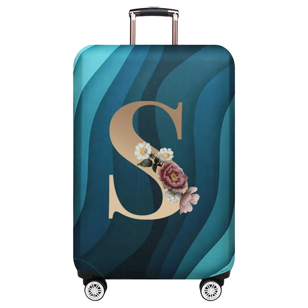 Gold Letter Print Luggage Protective Dust Cover & Travel Accessory
