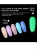 10ml Glowing nail top coat Fluorescent Glow In Dark Gel Nail Polish Semi Permanent Soak Off UV LED Gel Varnish Nail Art 6