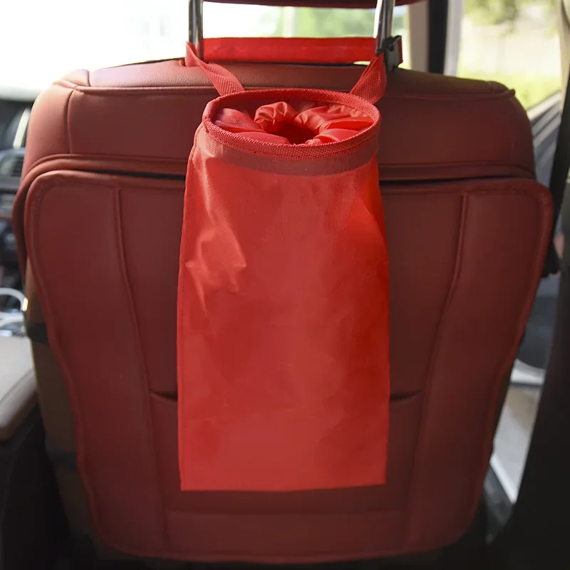 POSSBAY Car Trash Bag Garbage Can Dust Rubbish Bin Box Auto Seat Back Bag Hanging Black/Blue/Red/Rose Red/Orange/Yellow