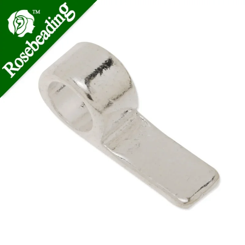 보석 펜던트 베일에 매치 접착제, 아연 합금 충전, 17x5mm 직사각형 베일, 로트당 50 개-100085