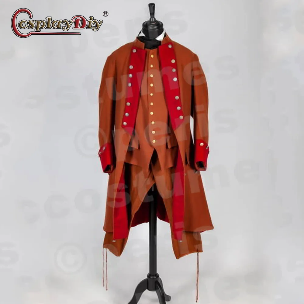 

Cosplaydiy Men's Long tail Coats Vintage Costumes MAN COURT Victorian stage Performance MALE Suits Tailored Jacket vest Pants