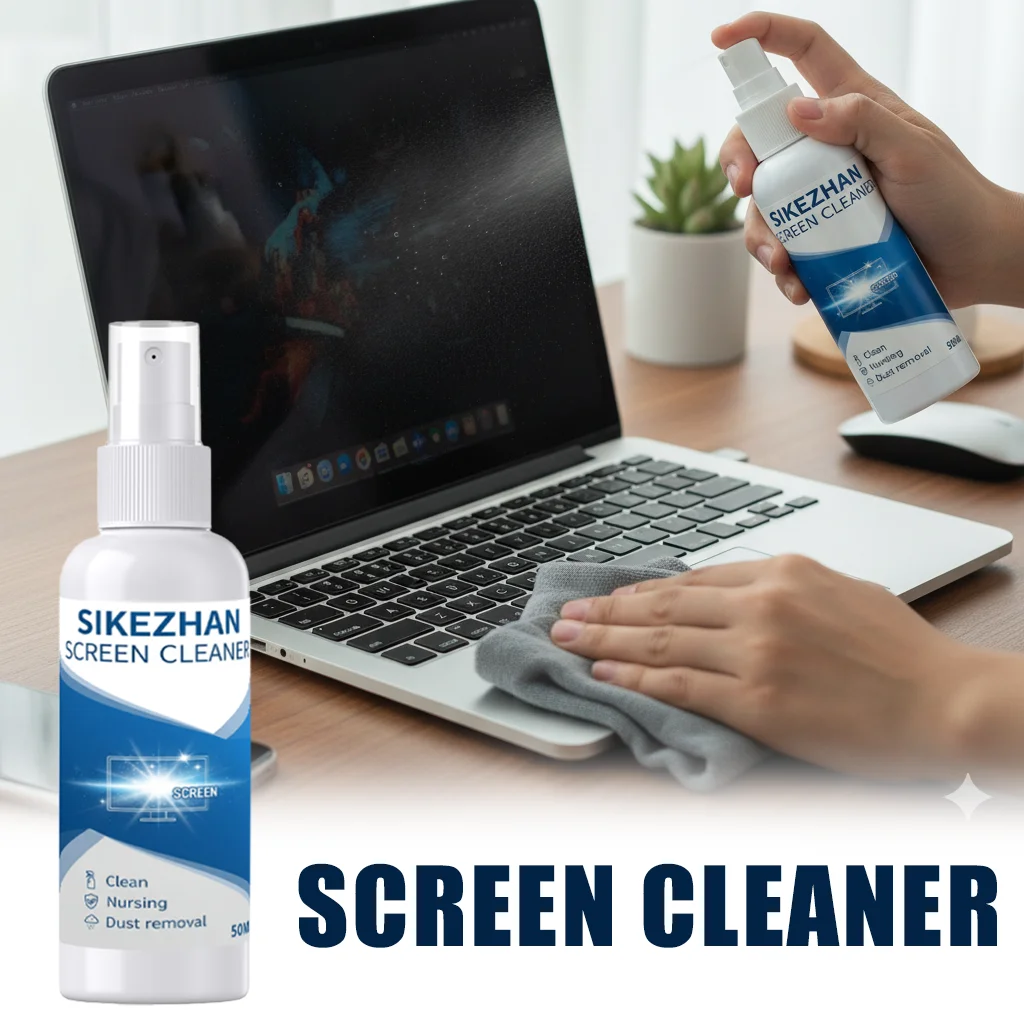 Streak-Free Anti-Static Screen Cleaning Spray for Fingerprints & Dust Removal