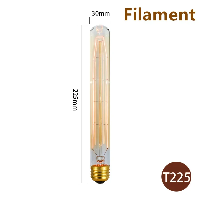 ตัวเลือกสินค้า หลอดไฟ Edison ไส้ 40W E27 ตกแต่งบ้านสไตล์วินเทจ