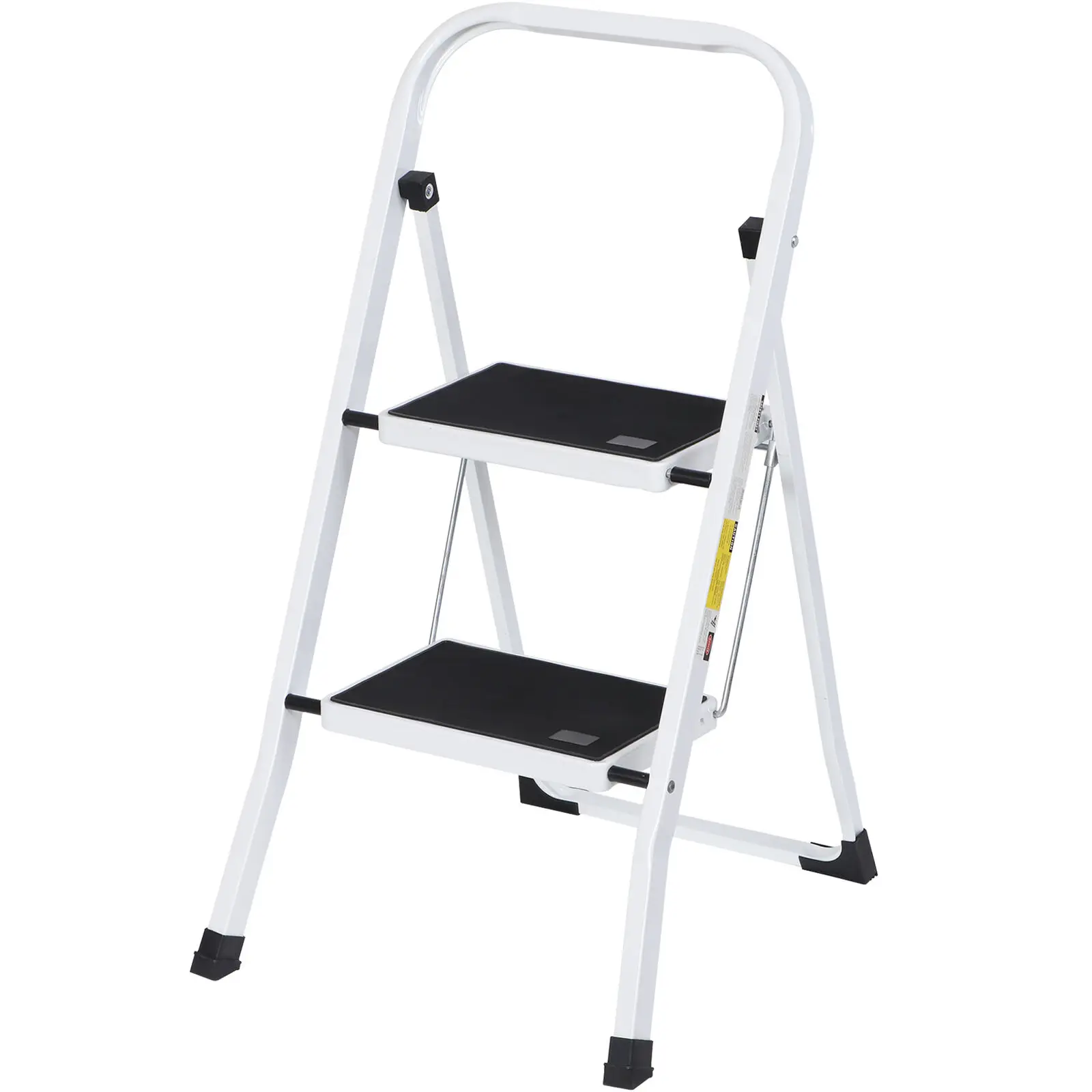 2 Step Ladder Folding Step Stool w/ Handgrip & Wide Pedal Lightweight Indoor folding step stool