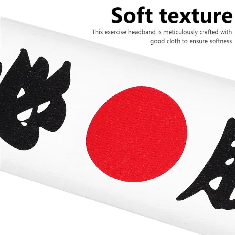 Description Picture 4 of itemWhite Headband Samurai Japan Japanese-Style Ninja Running Cloth Karate Accessory Man Sports Headband White Victory Headband