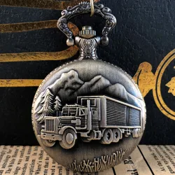 Reloj de bolsillo de cuarzo tallado con números arábigos para hombre y mujer, pulsera con cadena colgante con personalidad decorativa, regalo para estudiantes