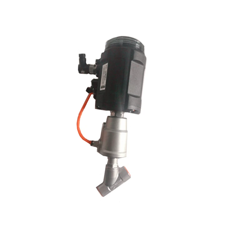 

smart positioner control pneumatic angle seat valve automatic valve threaded type