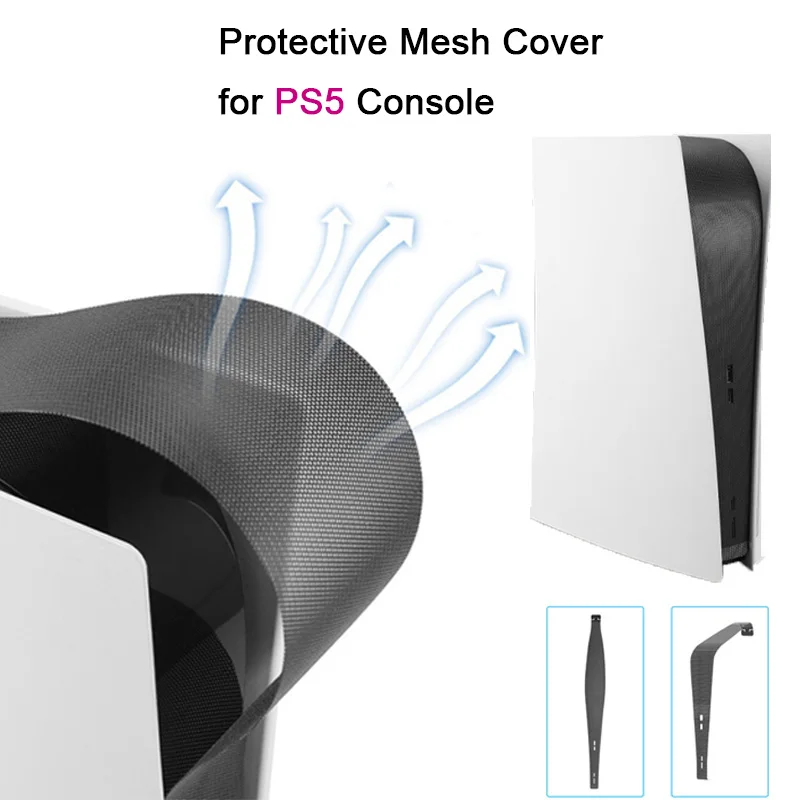 PS5 Console Dustproof Mesh Protector and Anti-Scratch Cover