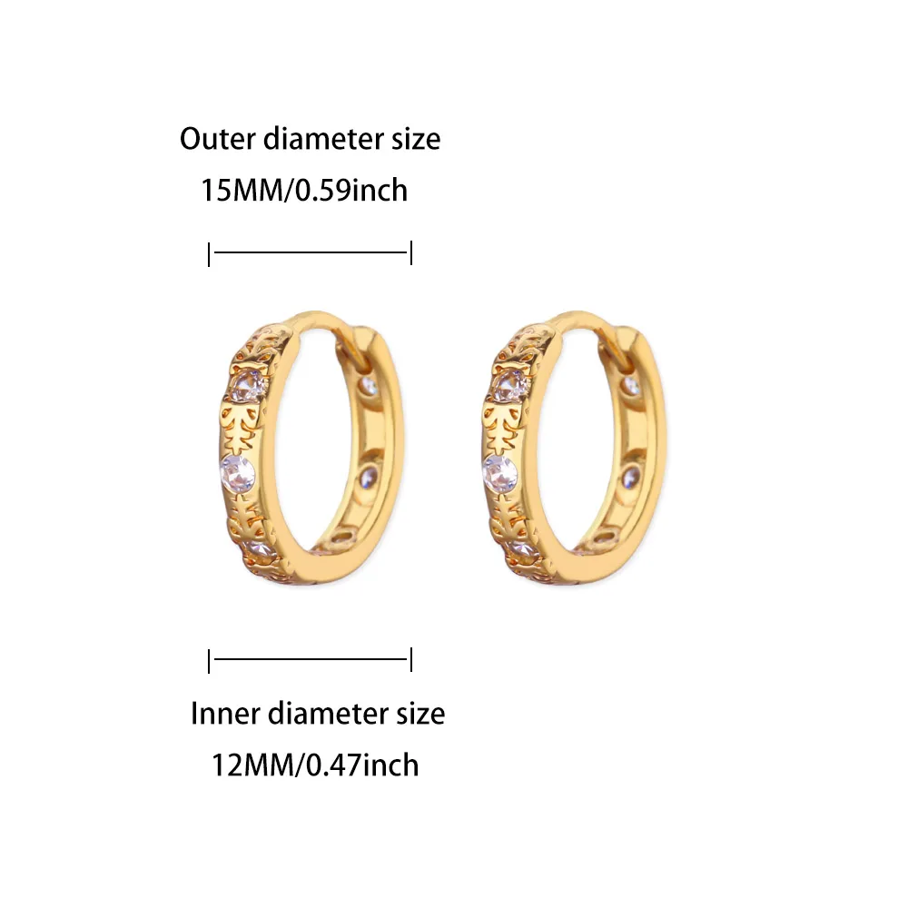 Stainless Steel Simple Circle Hoop Earrings for Women