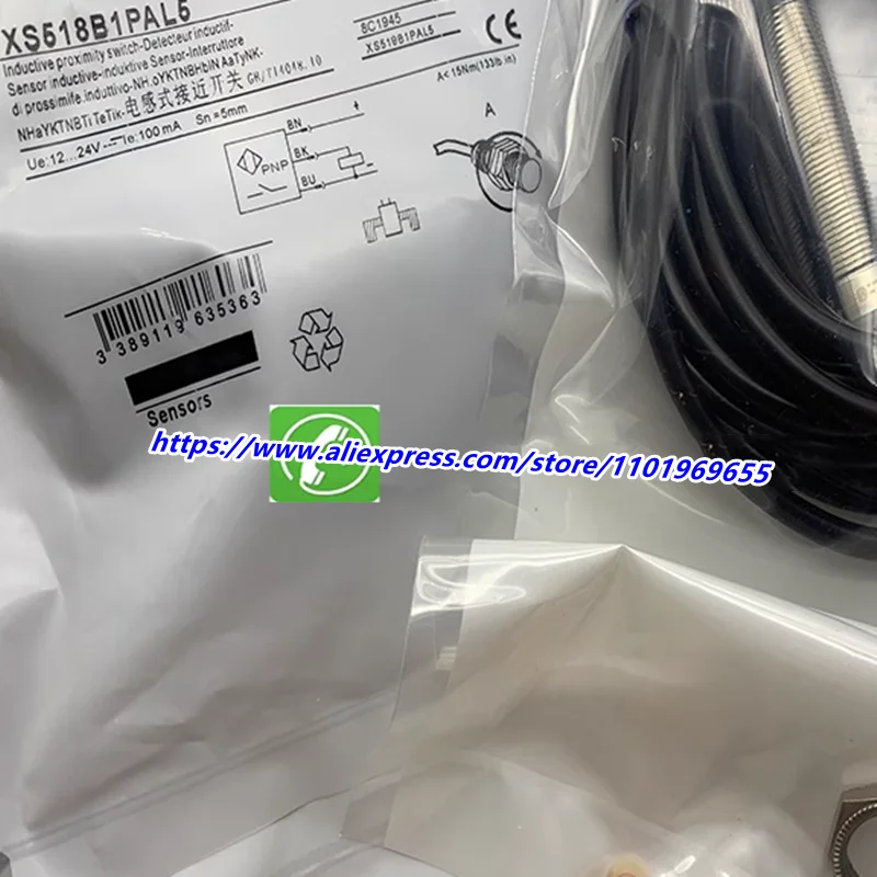 

3 шт., новый датчик приближения XS518B1DAL2 XS518B1DBL2 XS518B1DAM12 XS518B1DBM12 XS518B1PAM12 xs518b1bm12 XS518BLNAM12 XS518BLNAM12