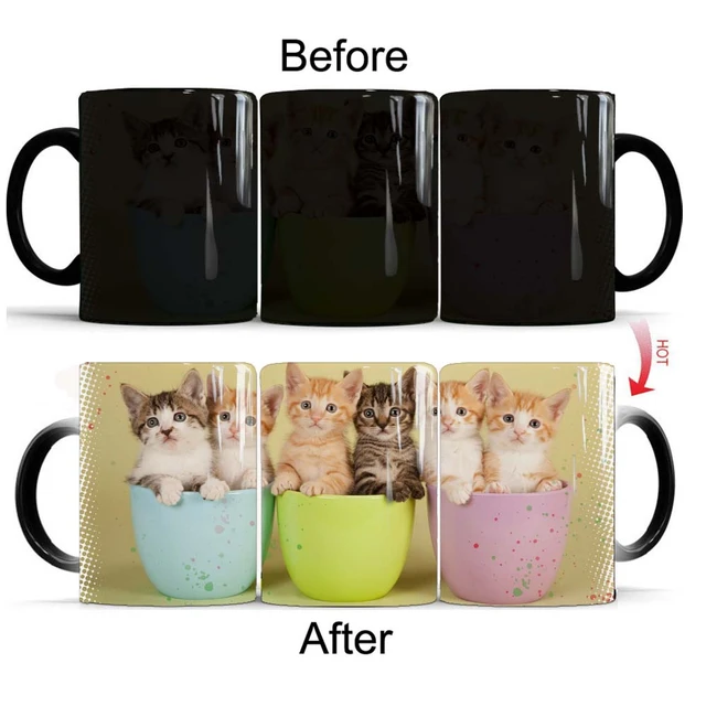 Glad To Be A Cat Ceramics Coffee Mug 11oz Cats Mugs Colorful Creative  Coffee Tea Cups Milk Cup for Couples Pet Lovers Gifts Mug - AliExpress