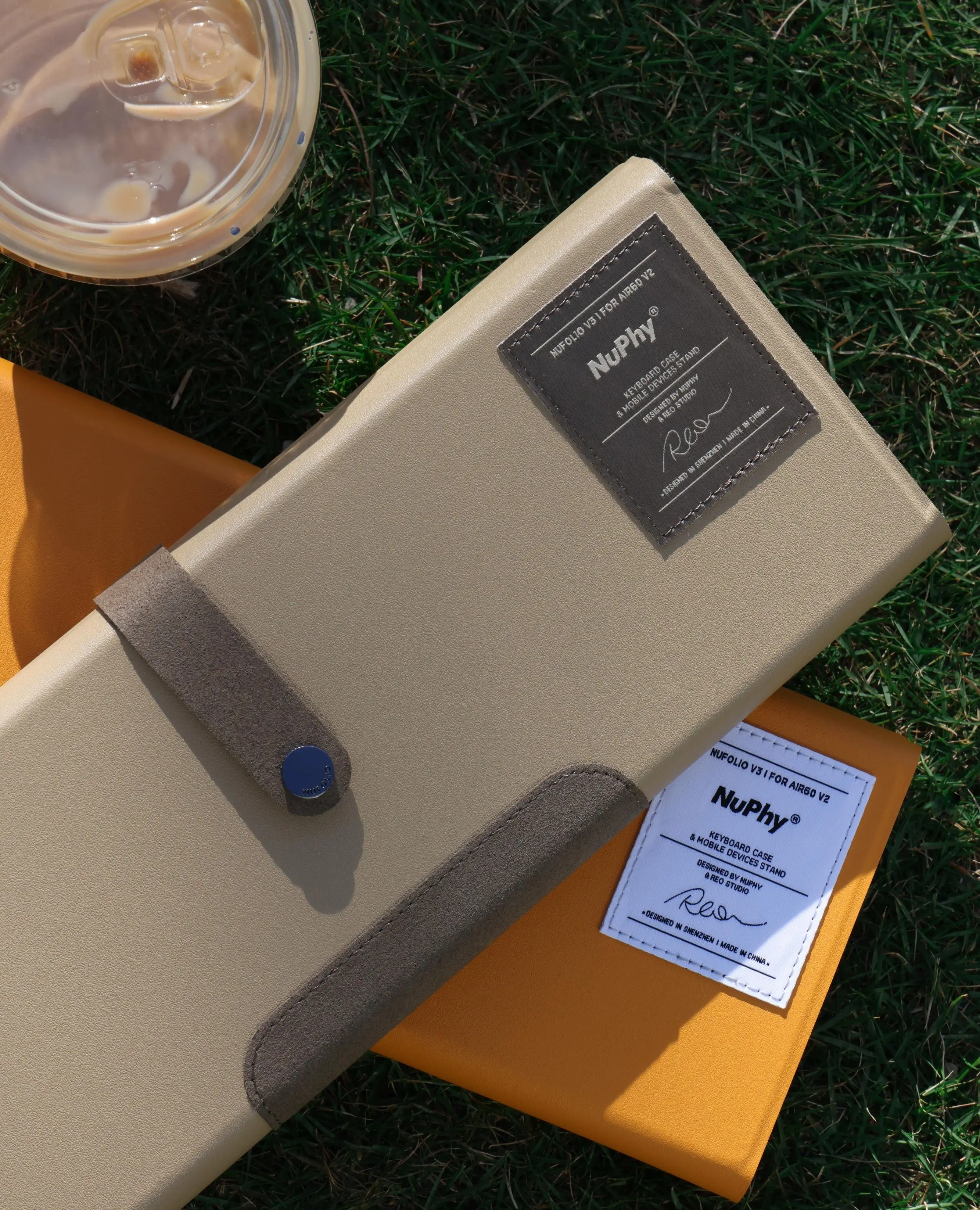 Nuphy NuFolio V3 Suit Air V2 Series Exclusive Leather Case-Yellow 