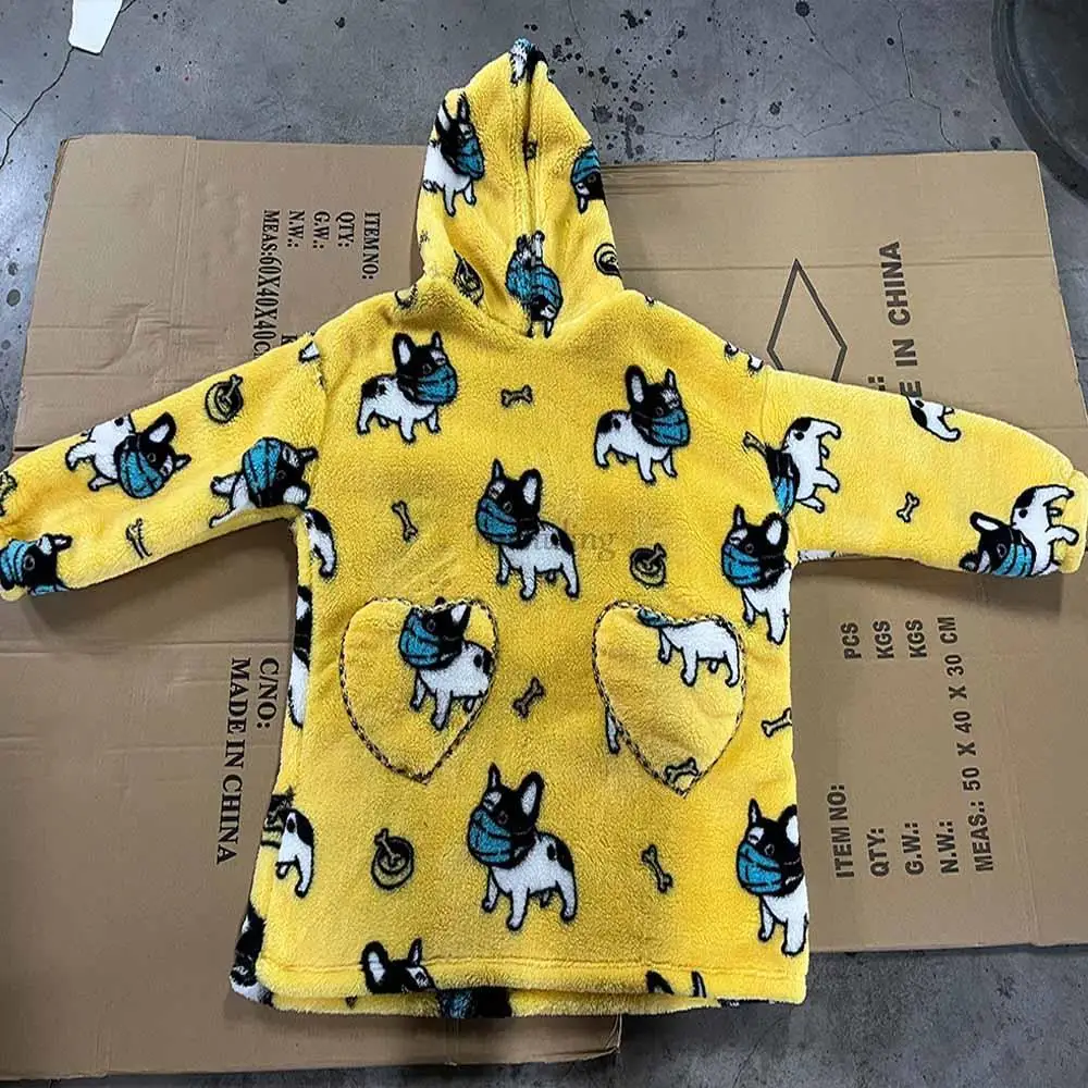 Oversized Sweatshirts Wearable Blankets Family Matching Clothes Animal Cartoon Cosplay Costume