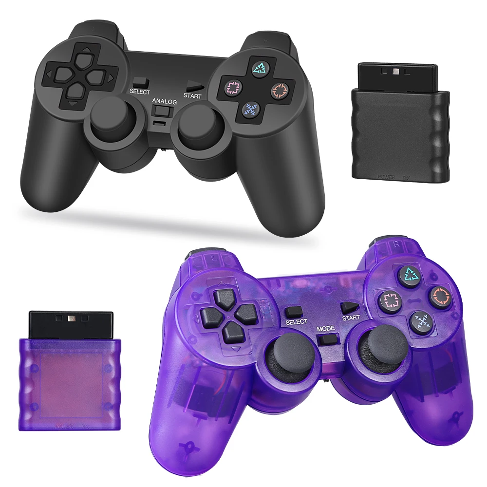 Gamepad Sem Fio Para Sony Ps2 Controlador Para Playstation 2 Console  Joystick Dupla Vibração Choque Joypad Usb Jogo De Computador Controle -  Controles De Videogame - AliExpress