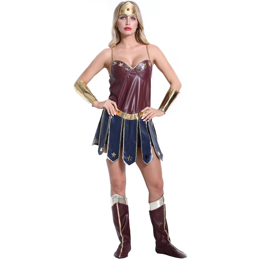 

Halloween Performance Clothing Women's Dress Cosplay Anime Adult Sexy Fillibeg Leather Stage Costumes For Girls 2023