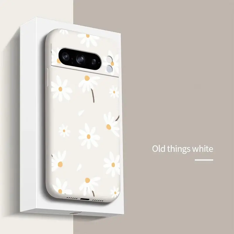 Sunflower White Silicone Bracelet Phone Case Cover