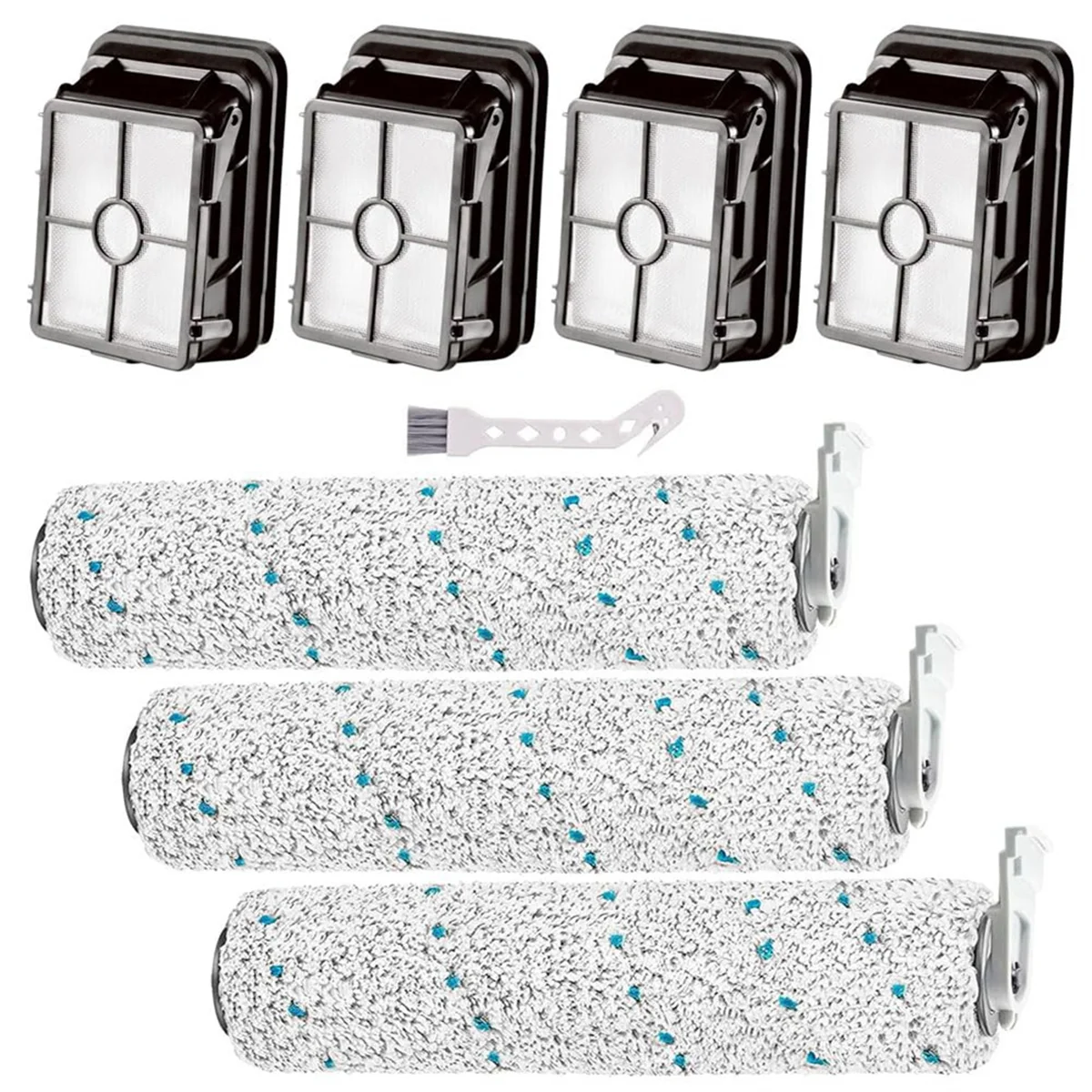 

Сменный комплект для CrossWave Wireless Max Series 2787 2554A, 25542, 25548, многоповерхностные щетки в рулонах HEPA фильтры