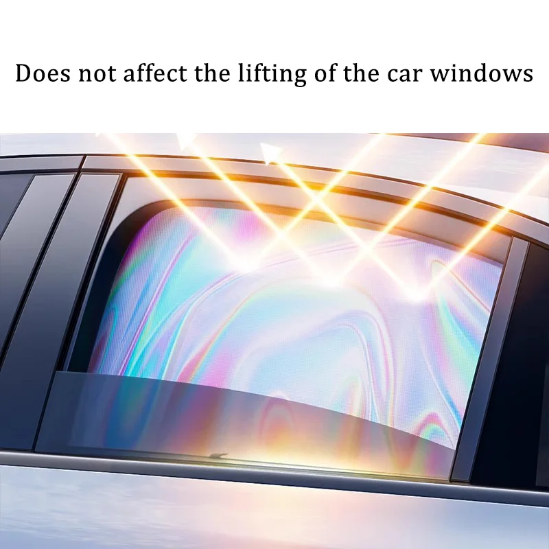 Car Side Window Sun Shade Magnet Privacy Curtains Anti Glare UV Block Protector Laser Coating Heat Insulation