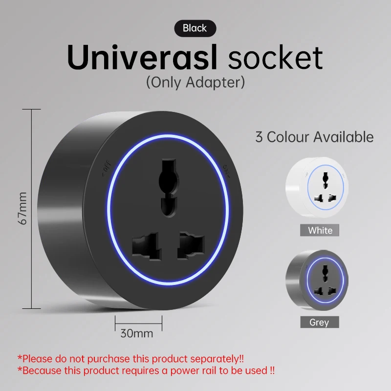 Universal Power Outlet for Home and Office - Easy, Punch-Free Installation