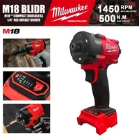 Milwaukee Brushless Impact Driver 18V 300NM Motor Cordless Rechargeable Lithium battery 1/2 Impact Wrench Screwdriver Power Tool 1