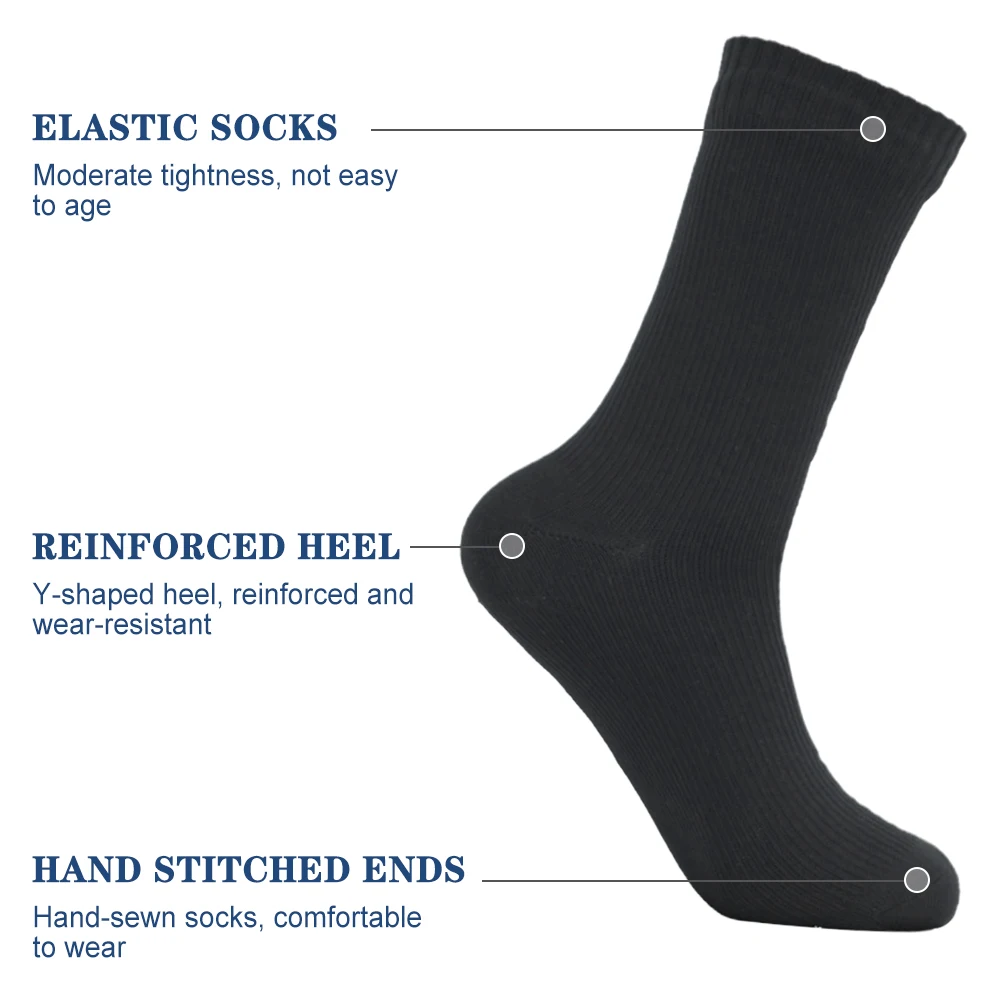 Waterproof Outdoor Adventure Socks for Adults Breathable Warm and Waterproof Socks for Skiing Water Sports Hiking Cycling