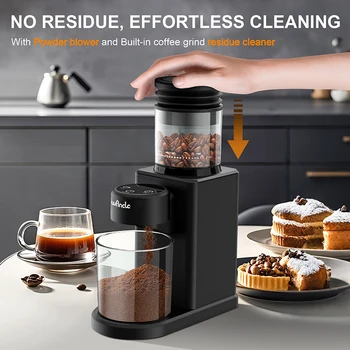 Automatic Conical Burr Coffee Grinder Coffee Bean Grinder with 25 Precise Settings for French Press Espresso Touchscreen Control 1