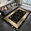 Modern Golden Luxury Carpet for Living Room Abstract Large Size Carpets Non-slip Bedroom Decoration Rug 200x300 Coffee Table Mat 2