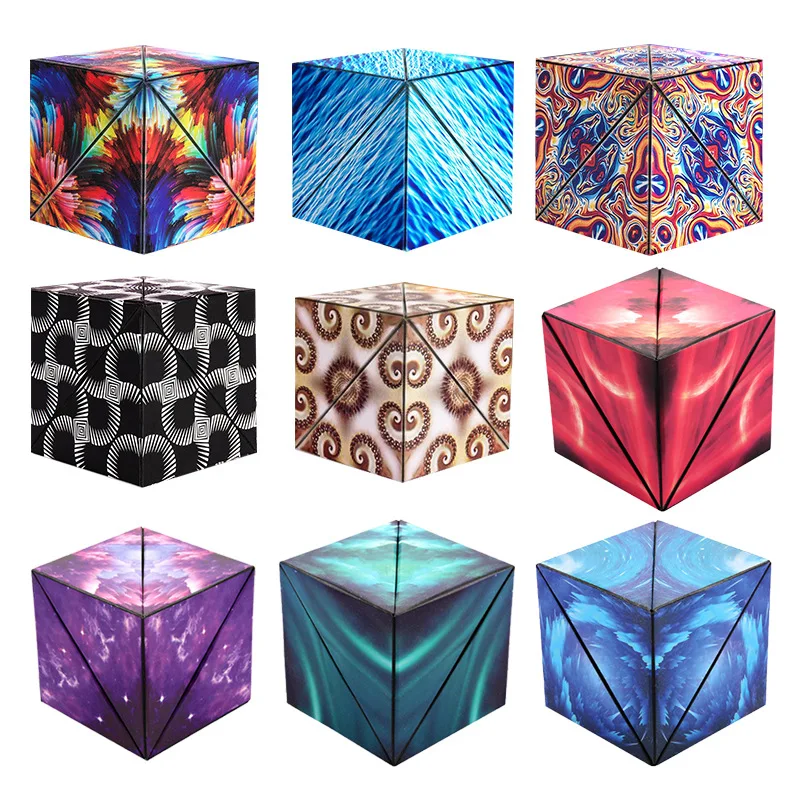 3d Changeable Magic Cube Kids Puzzle Cube Toys Adults Anxiety