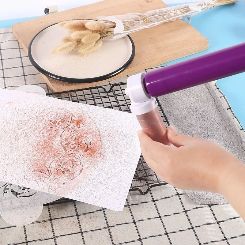 Manual Cake Airbrush Spray Gun with 4pcs Cake Spray Tube Cake Decorating  Supplies DIY Baking Tools for Cupcakes Desserts Cookies