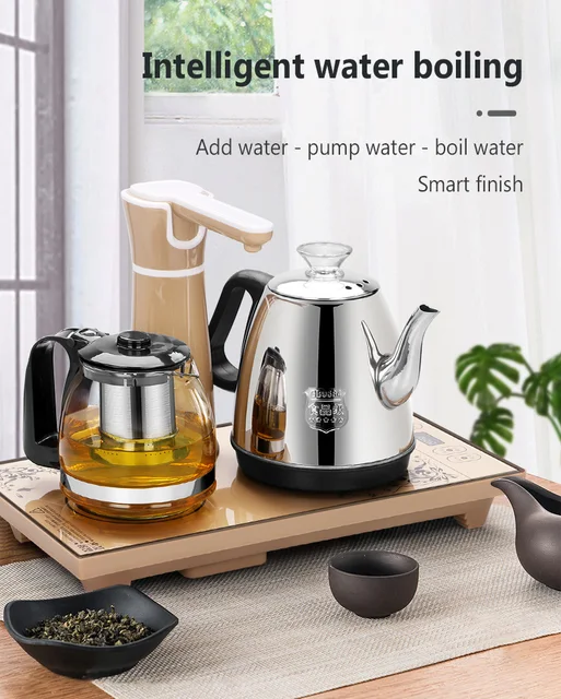 Automatic Intelligent Boiling Water Kettle and Stove Set Chinese Tea Sets  Induction Cooker with Tea Pot Double Electric Kettles - AliExpress