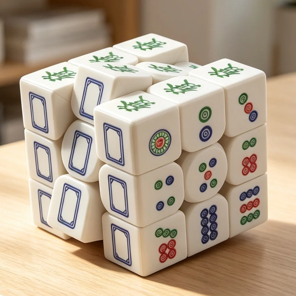 마작 3x3 큐브, 한자 퍼즐 큐브, 3x3x3 매직 큐브, 기념품 수집, 교육용 장난감, 퍼즐 게임 잠금 해제