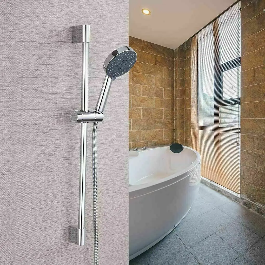 Adjustable Chrome Shower Head Holder for Bathroom