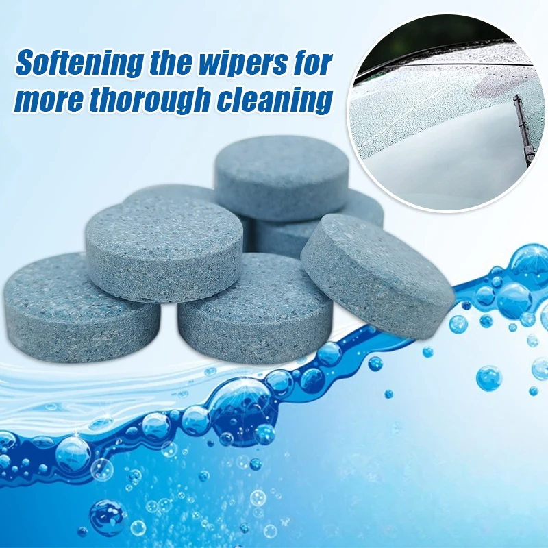 Windshield Washer Tablet Car Windshield Glass Concentrated Effervescent Wiper Glass Solid Cleaning Tablets for Window