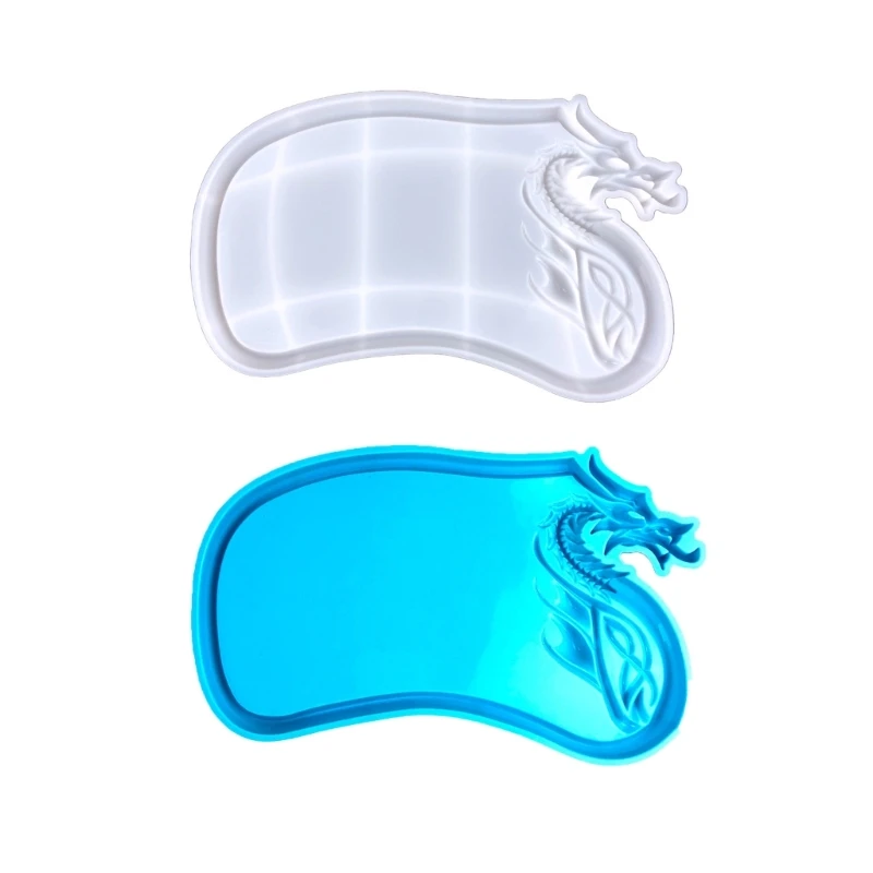 

Tray Molds Cup Pad Molds Epoxy Resin Molds Dragon Head Shaped Silicone Material for DIY Hand-Making Resin Artworks