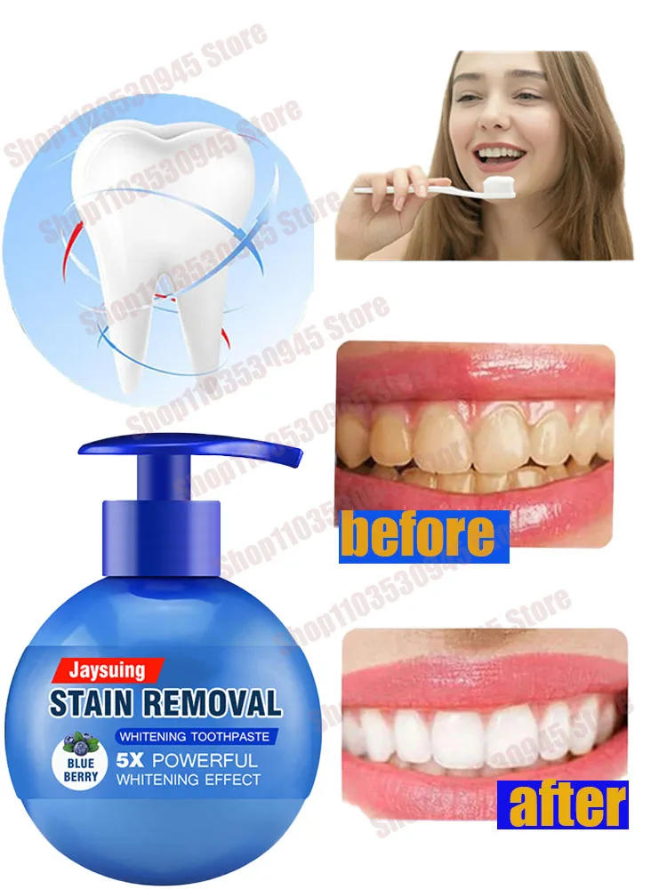 

Teeth Whitening Mousse Foam Whitening Toothpaste Ultra-fine Mousse Deeply Cleaning Gums Stain Removal Mint Refreshing Oral Care