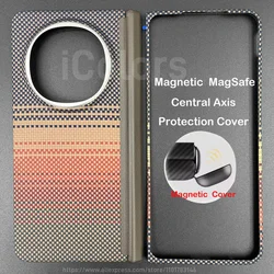 Ultra - Thin Magnetic Carbon Fiber Case - Lightweight Aramid Fiber Protective Cover - OPPO Find N5 (Hinge(Mag)Sunset)