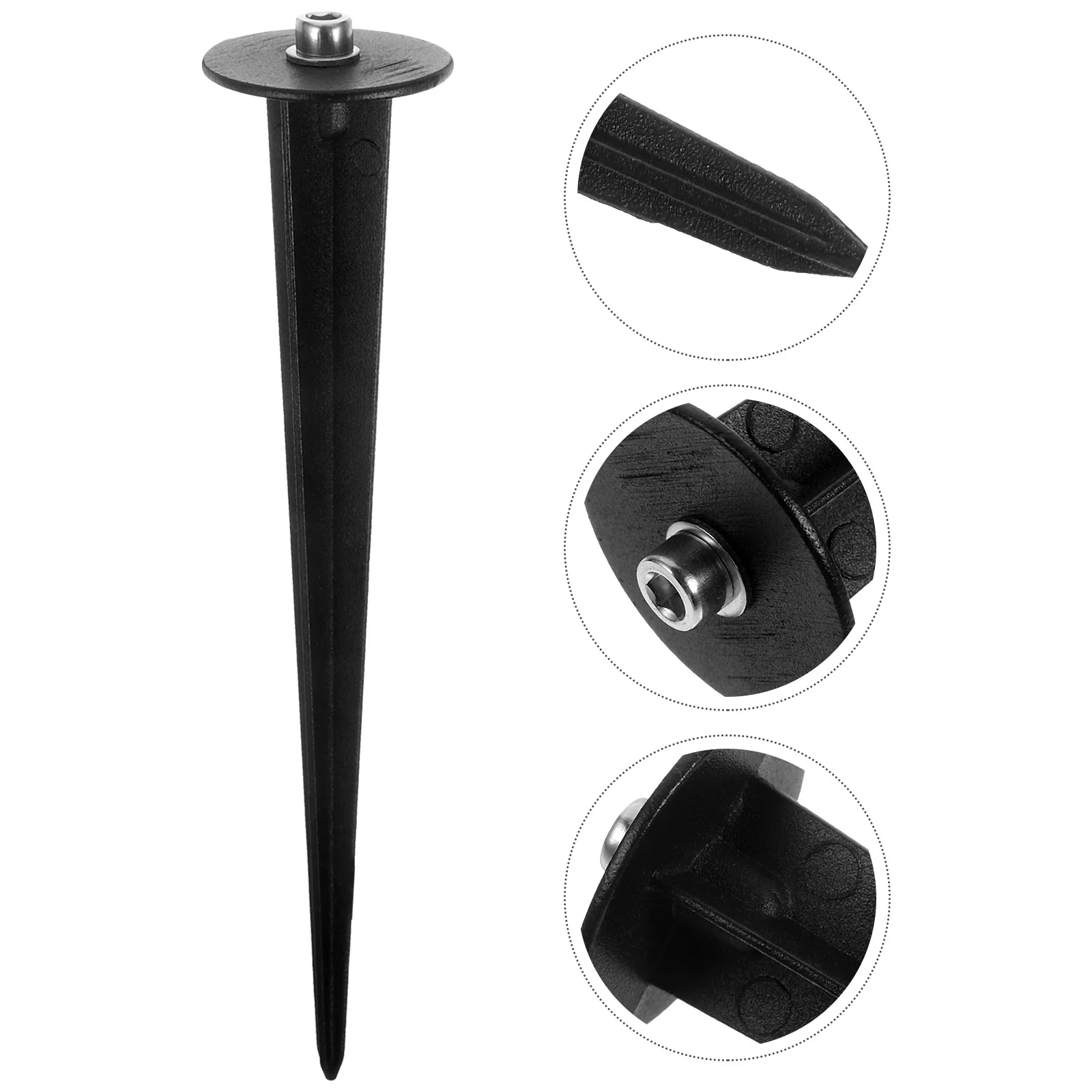 

8 Pcs Aluminum Spikes Ground Stakes Path Light Replacement Solar Lights Garden Lamp Parts