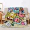 Bed Blankets for Decorative Sofa Blanket for Sofa Decoration S-SpongeBobS Thin Wadding Blanket Oversized 200x300 Fluffy Plaid 2