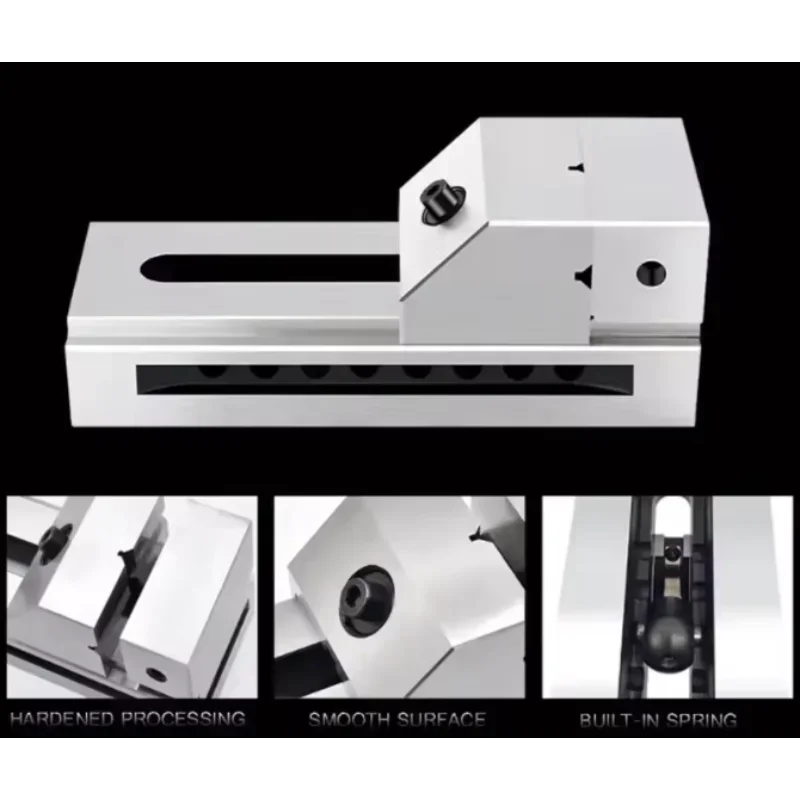 QKG50/63/73/80/88/100-2/2.5/3/3.5/4 Inch Precision Tool Vise Machine Tool Vise High-Precision 0.005mm Clamping