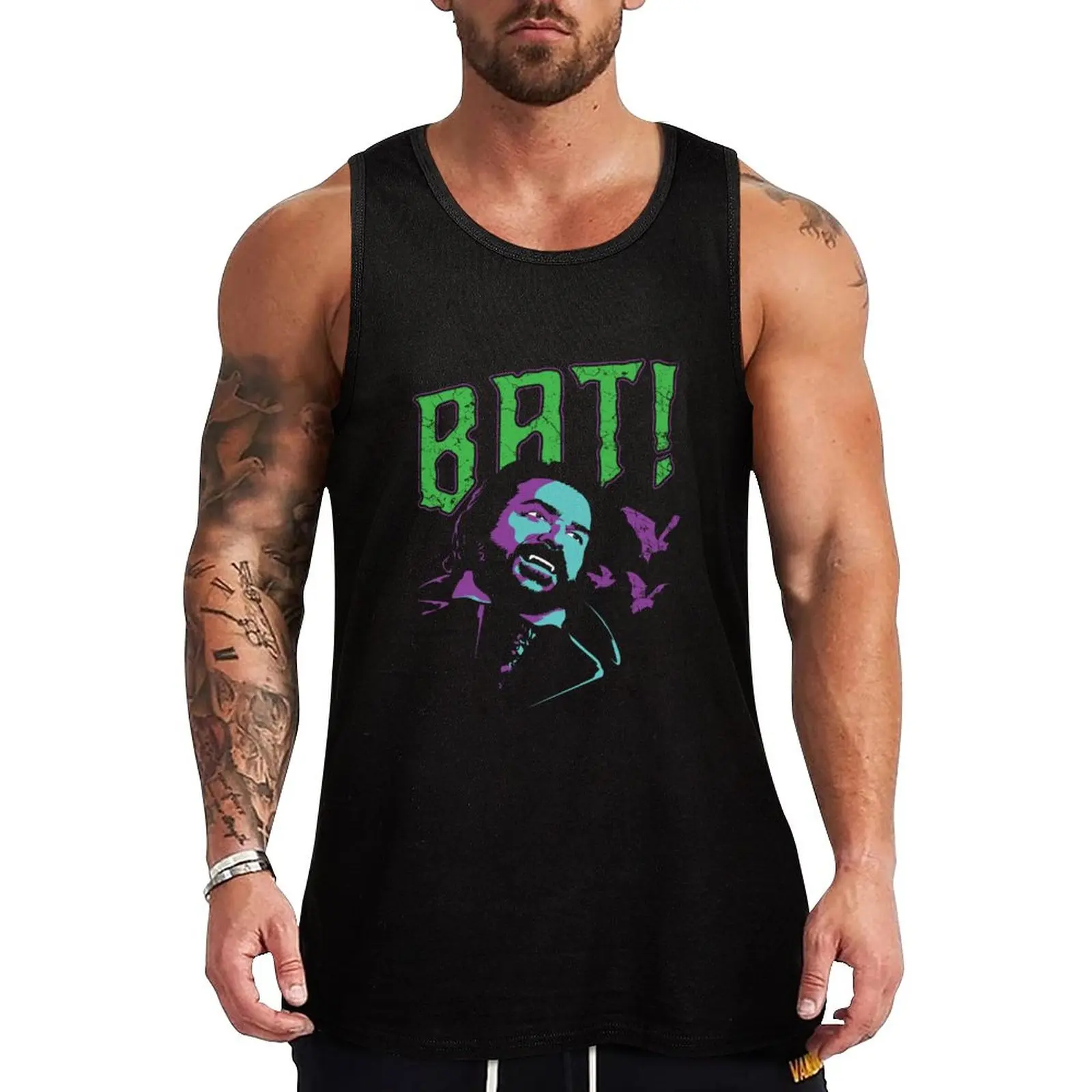 

New BAT! Tank Top sleeveless vest men clothes for men summer t-shirts man