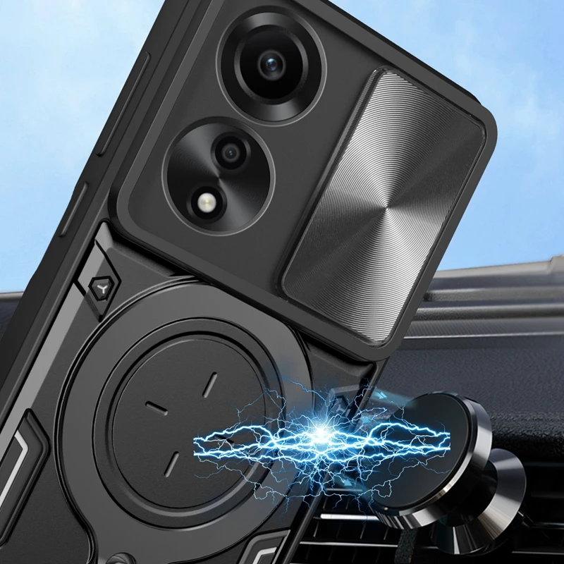 Shockproof Kickstand Protective Cover with Lens Protection