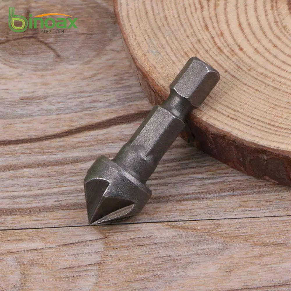 Binoax 90 Degree Countersink Drill Chamfer Bit 1/4\