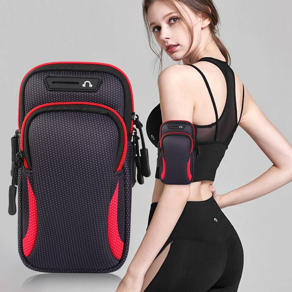 Arm Bag Sports Armband Phone Case Waterproof Cell Phone Running Armband Holder Fitness Cell Phone Bag Fit for Huawei Apple Phone 2